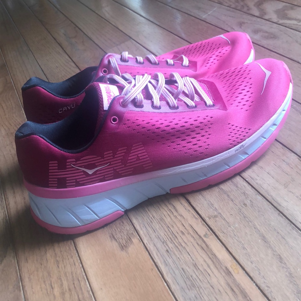 Pink Hokas